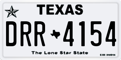 TX license plate DRR4154
