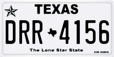 TX license plate DRR4156