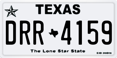 TX license plate DRR4159