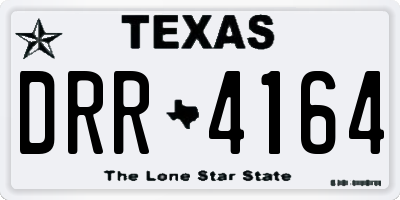 TX license plate DRR4164