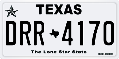 TX license plate DRR4170