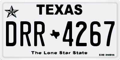 TX license plate DRR4267