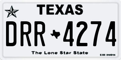TX license plate DRR4274