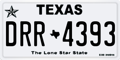 TX license plate DRR4393