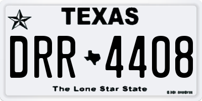 TX license plate DRR4408