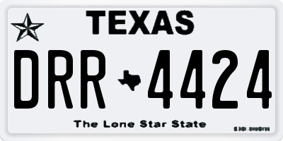 TX license plate DRR4424