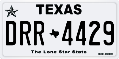 TX license plate DRR4429