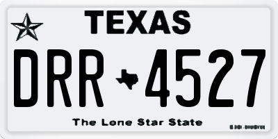TX license plate DRR4527
