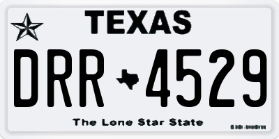 TX license plate DRR4529