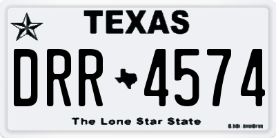 TX license plate DRR4574
