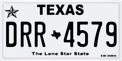 TX license plate DRR4579