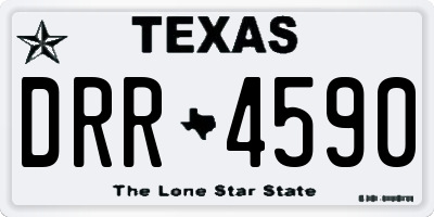 TX license plate DRR4590