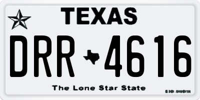 TX license plate DRR4616