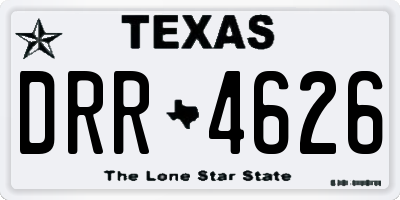 TX license plate DRR4626