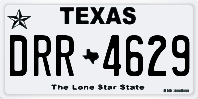 TX license plate DRR4629