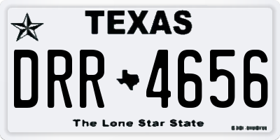 TX license plate DRR4656