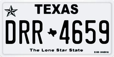 TX license plate DRR4659