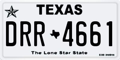 TX license plate DRR4661