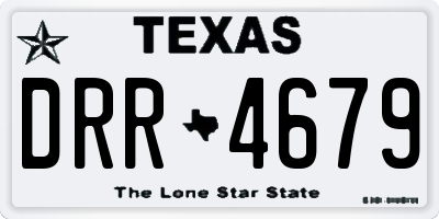 TX license plate DRR4679