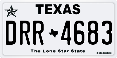 TX license plate DRR4683