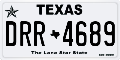 TX license plate DRR4689
