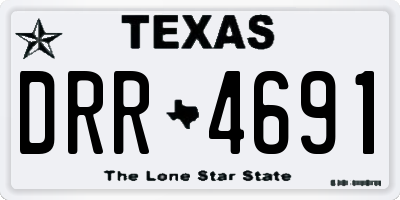 TX license plate DRR4691