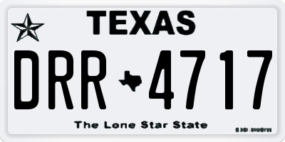 TX license plate DRR4717