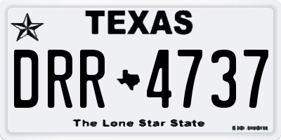 TX license plate DRR4737