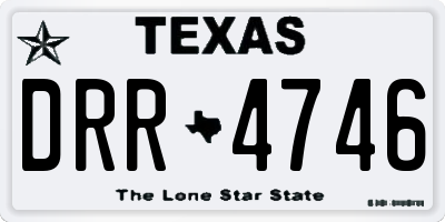 TX license plate DRR4746