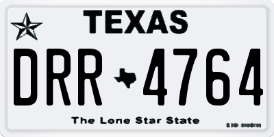 TX license plate DRR4764