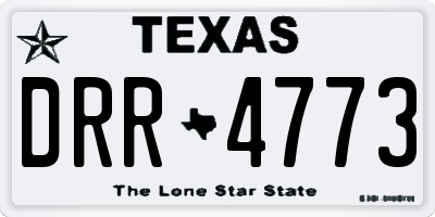 TX license plate DRR4773