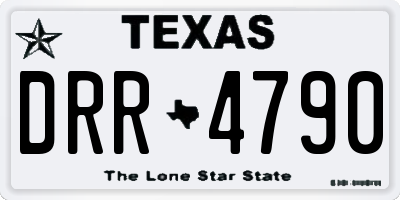 TX license plate DRR4790