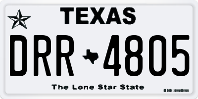 TX license plate DRR4805
