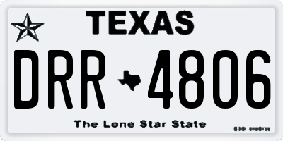 TX license plate DRR4806