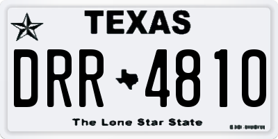 TX license plate DRR4810