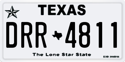TX license plate DRR4811