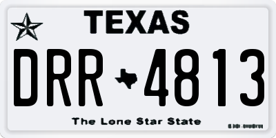 TX license plate DRR4813