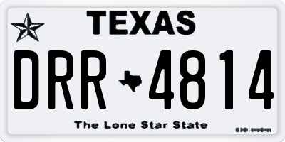 TX license plate DRR4814