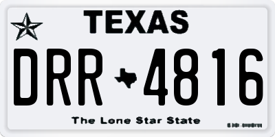 TX license plate DRR4816