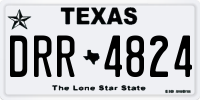 TX license plate DRR4824