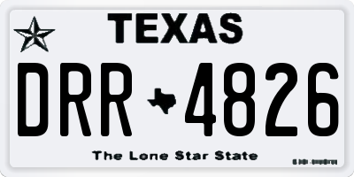 TX license plate DRR4826