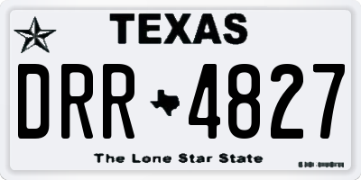 TX license plate DRR4827