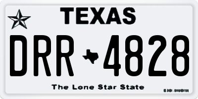 TX license plate DRR4828
