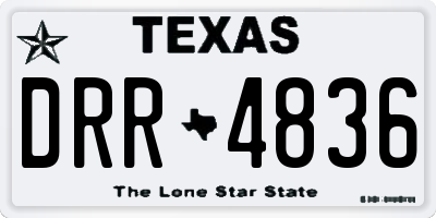 TX license plate DRR4836