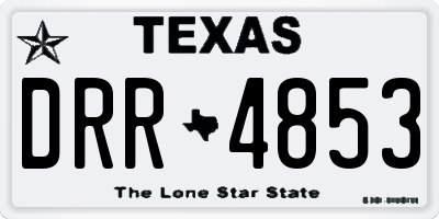 TX license plate DRR4853