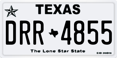 TX license plate DRR4855