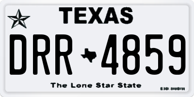 TX license plate DRR4859