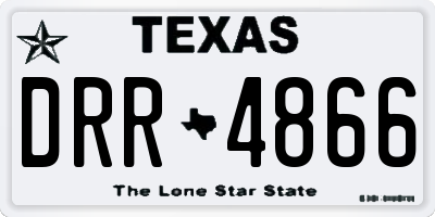 TX license plate DRR4866