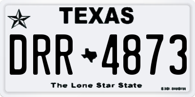 TX license plate DRR4873