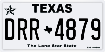 TX license plate DRR4879